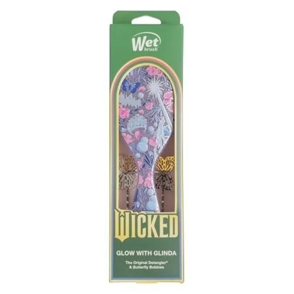 Wet Brush Glow with Glinda Original Detangler Hair Brush & Butterfly Bobbies